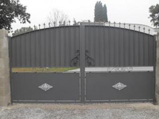 Création d'un portail en ferronnerie pour une villa de Manduel (30)