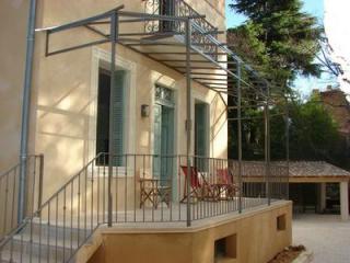 Pose et fabrication d'une rampe d'extérieur de maison dans le Gard (30)